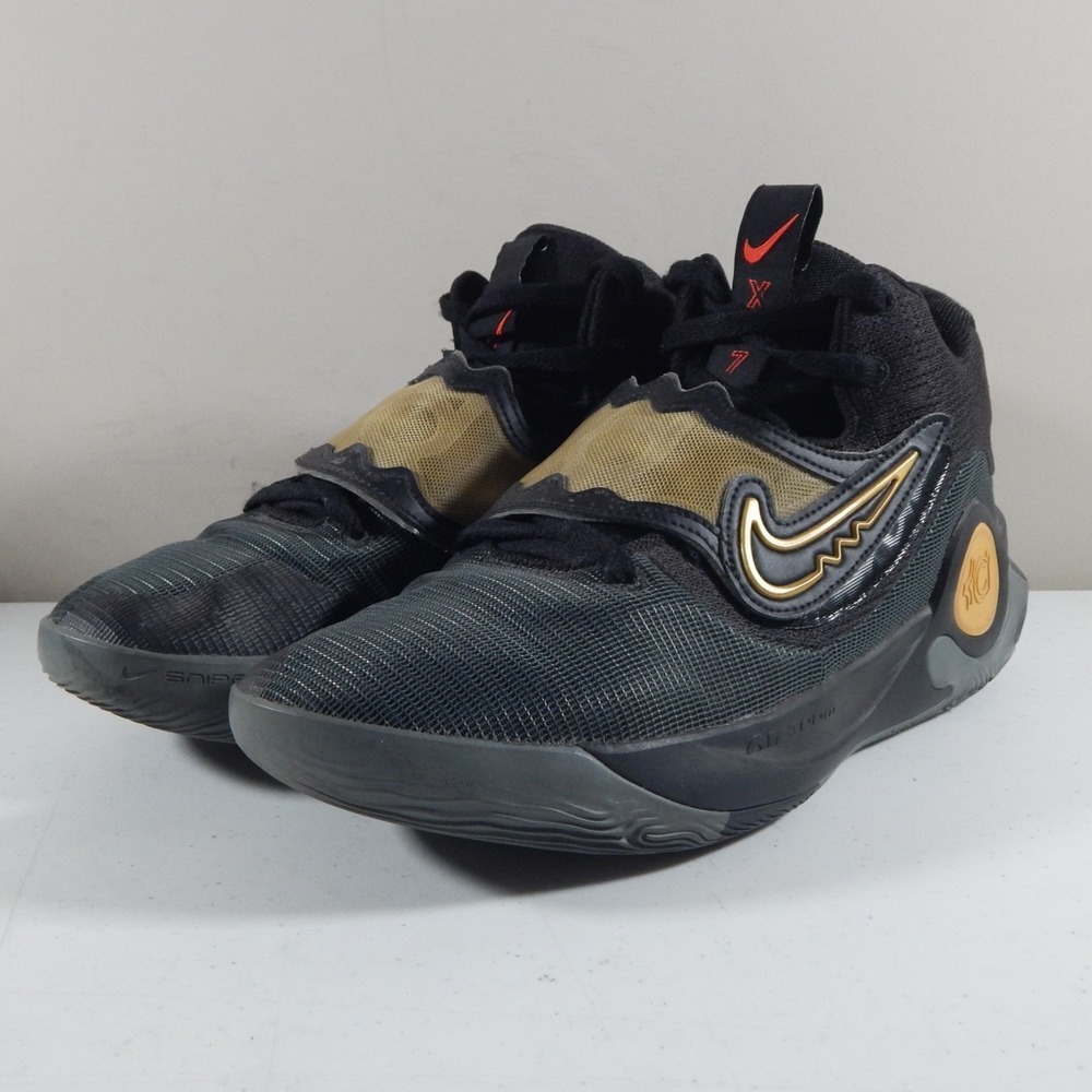 Nike KD Trey 7 X Basketball Shoes Mens US 13 Black Metallic Gold Maryland No Box